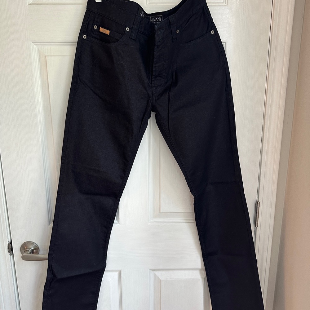 Armani Collezioni Men's Black Jeans